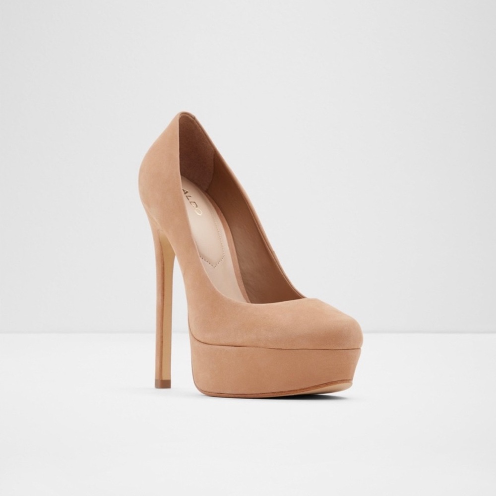 Aldo Kassandra Beige Leather Pump